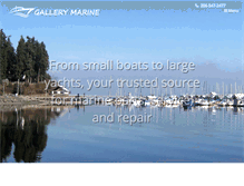 Tablet Screenshot of gallerymarine.com